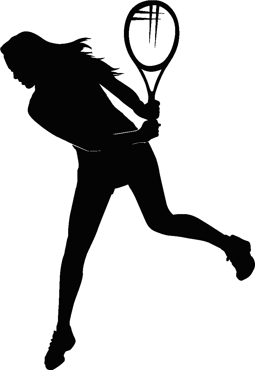 How To Defeat Net Rushers - Tennis Player Silhouette (1200x1200), Png Download