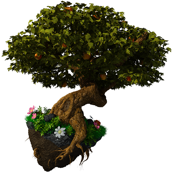 Png Black And White Download Tree On Student Show - Fantasy Tree Png (600x610), Png Download