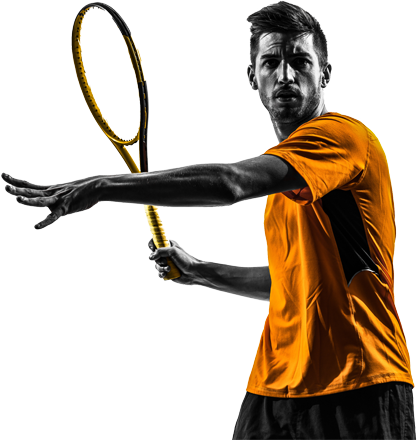 Joueur - Visual Training For Tennis: Going Beyond Watch (417x440), Png Download