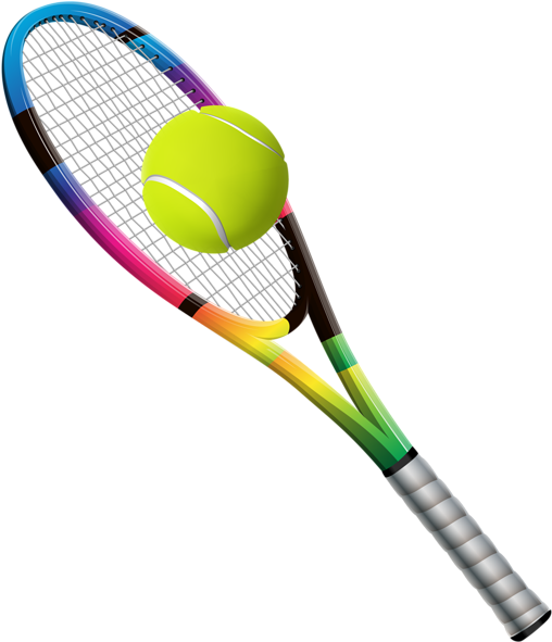 Picture Black And White Download Racket And Ball Transparent - Tennis Racket Transparent Background (515x600), Png Download