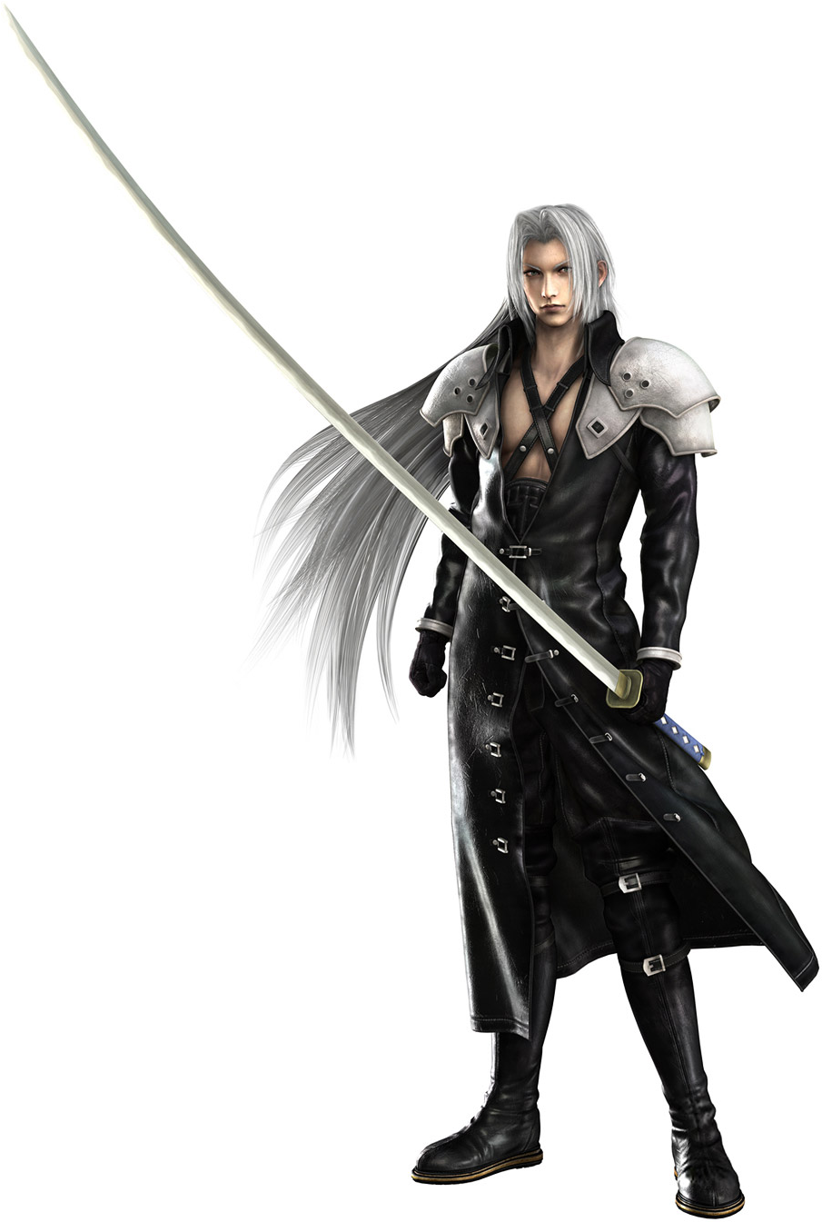 Sephiroth Transparent Background Png - Final Fantasy Sephiroth Sword (1062x1492), Png Download