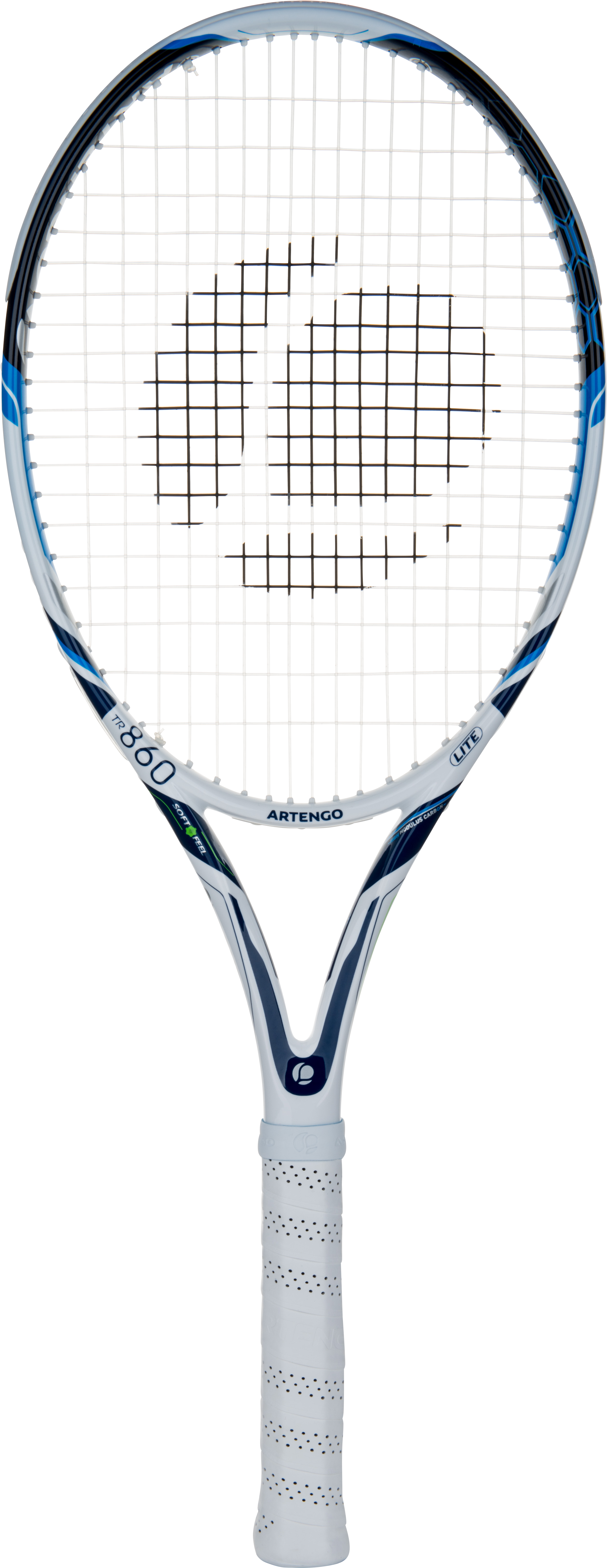 Artengo Tr860 Softfeel Tennis Racket - Tennis Artengo Grip 1 Bleu (6125x6125), Png Download