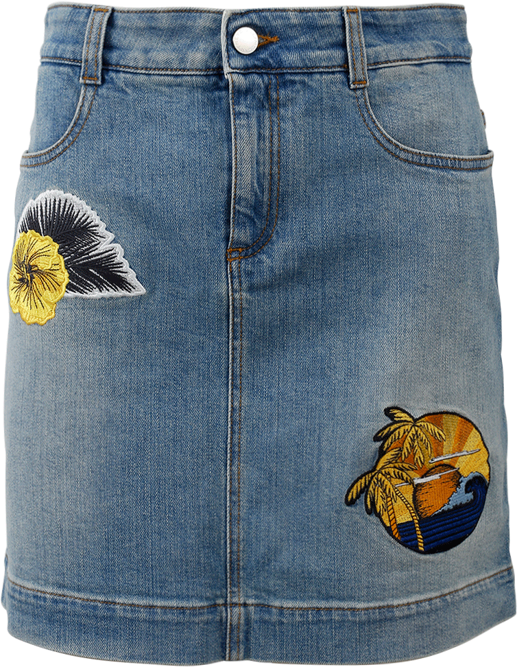 Jeans Skirt Png Clip Art Royalty Free Download - Denim Skirt (960x1223), Png Download