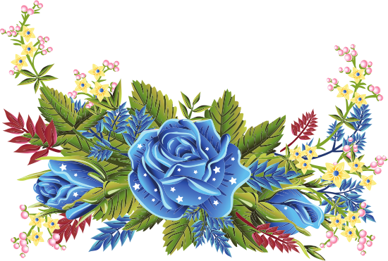Rose Flower Border - Rose (550x371), Png Download