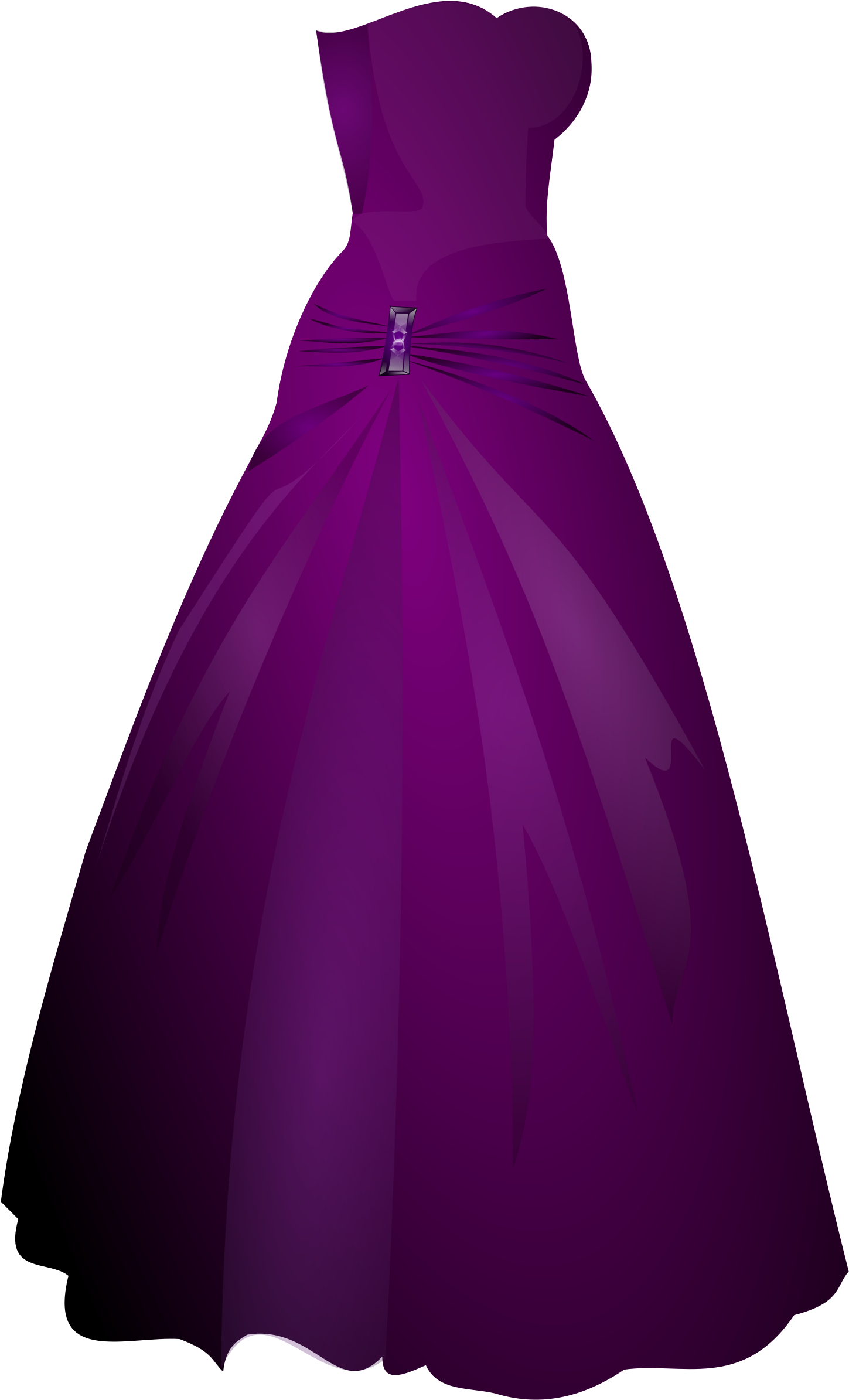 Dress Clipart Purple - Purple Dress Transparent Background (360x594), Png Download