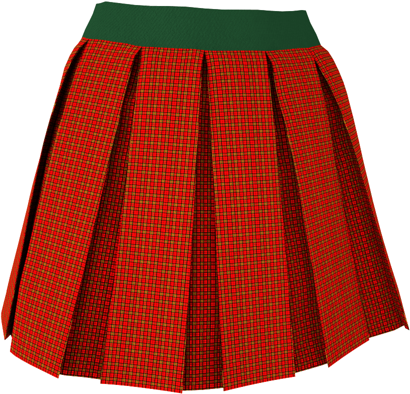 Example Textured Box Pleats Skirt V1 Marvelous Designer - Marvelous Designer Box Skirt (1000x1000), Png Download