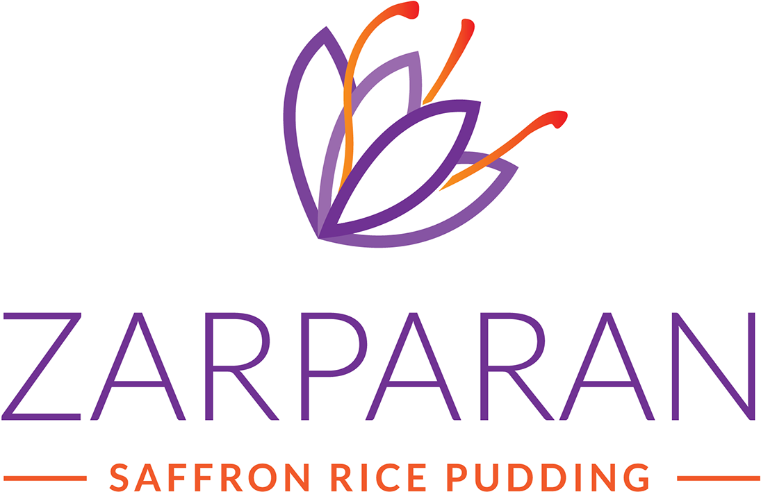 Zarparan Saffron Rice Pudding Branding (1400x1082), Png Download
