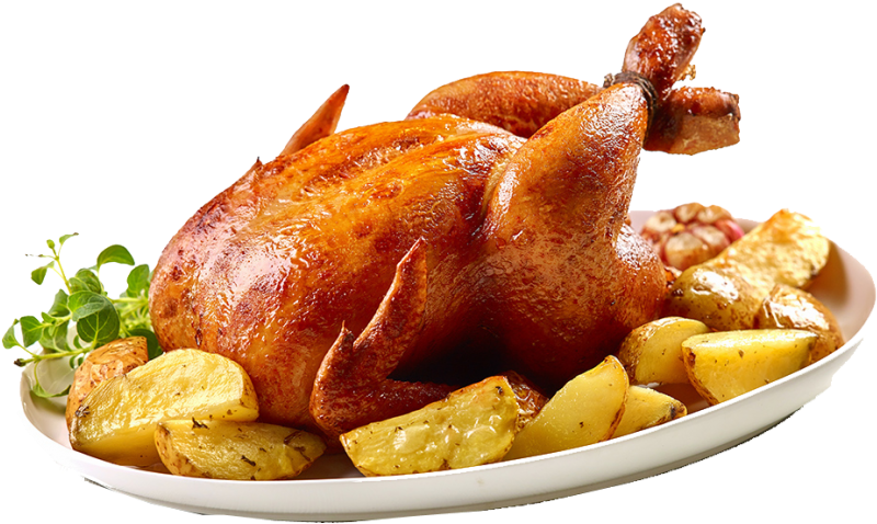Roast Chicken (866x650), Png Download