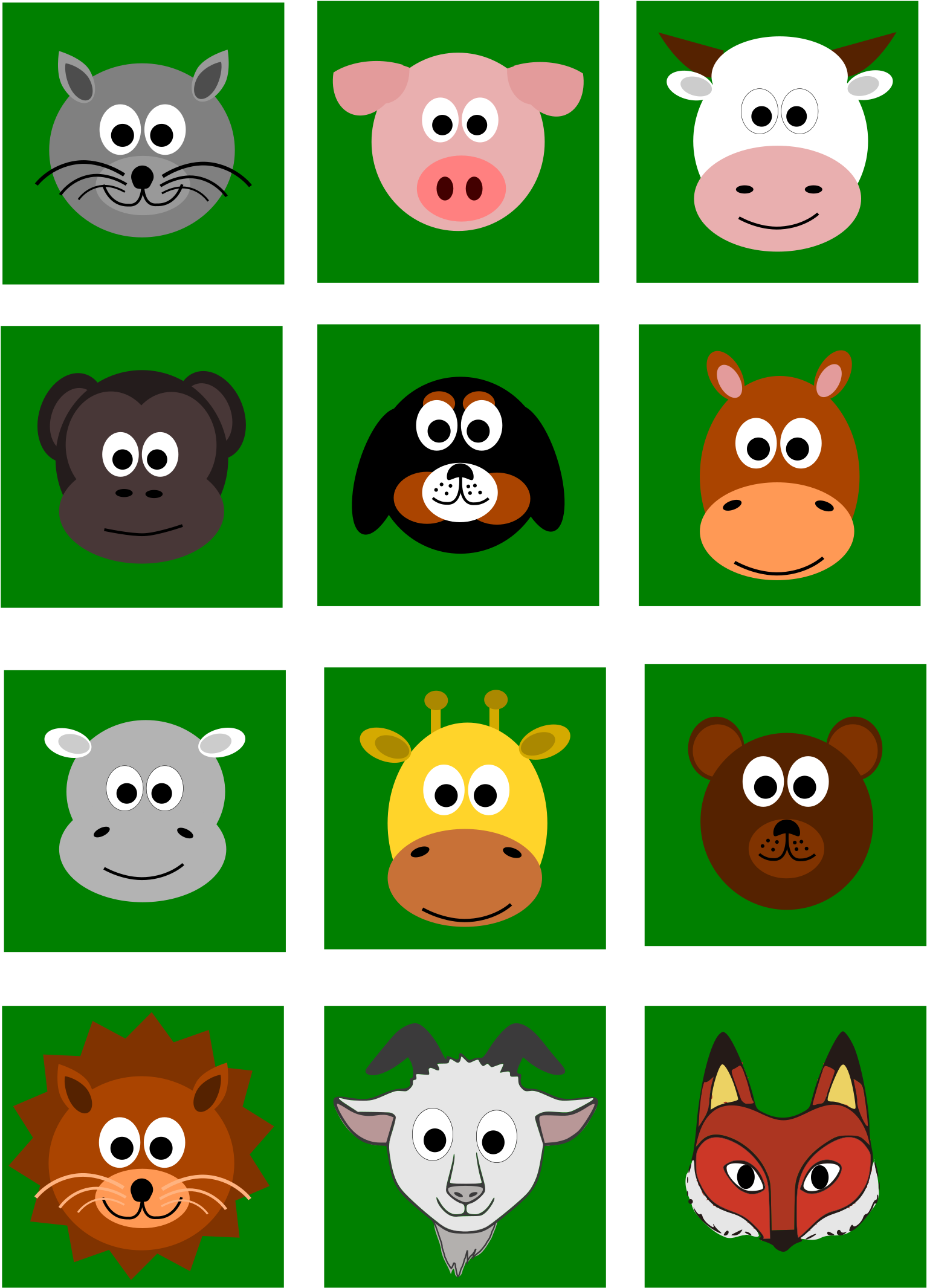Download This Free Icons Png Design Of Animal Faces | Transparent PNG ...