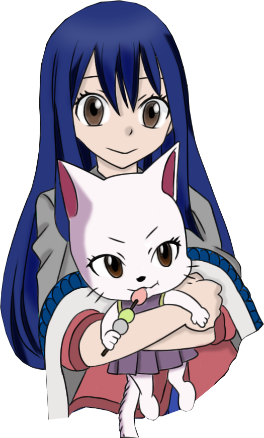 Wendy X Carla / Fairy Tail (525x872), Png Download