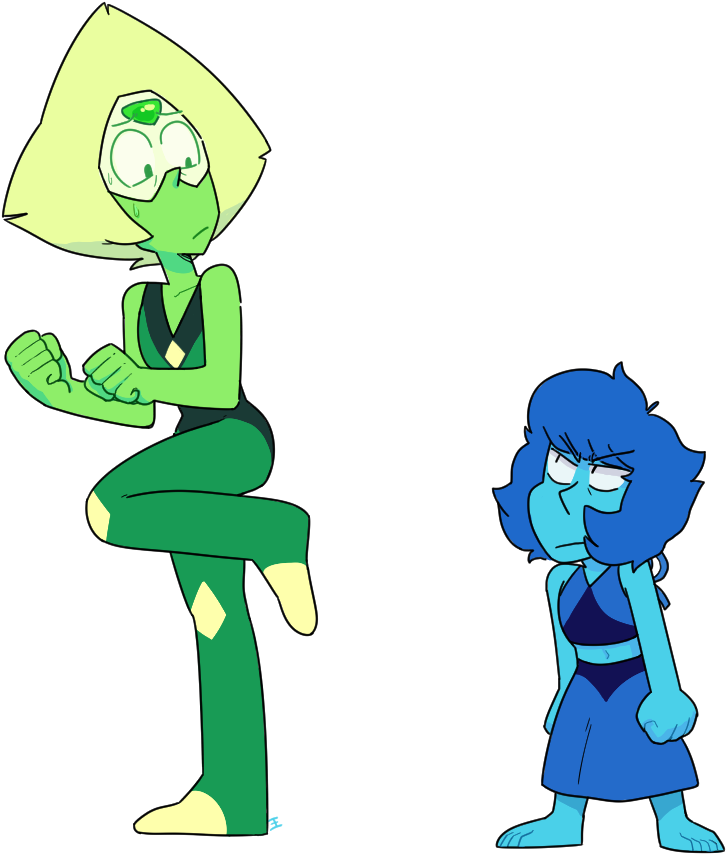 Steven Universe,фэндомы,su Art,su Персонажи,lapis Lazuli,peridot (839x888), Png Download