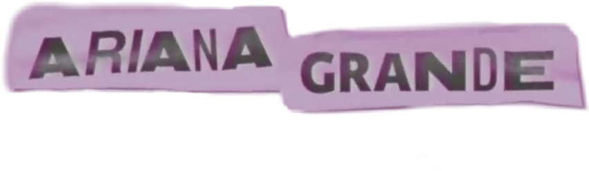 Arianagrande Ari Ariana Grande Name Text (1024x1024), Png Download