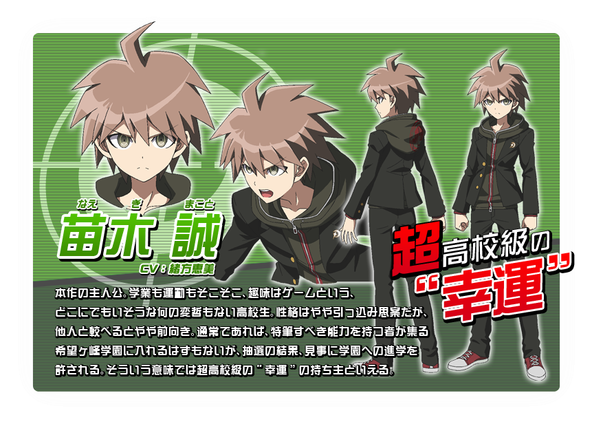 01 Makoto Naegi 01a Makoto Naegi (867x620), Png Download
