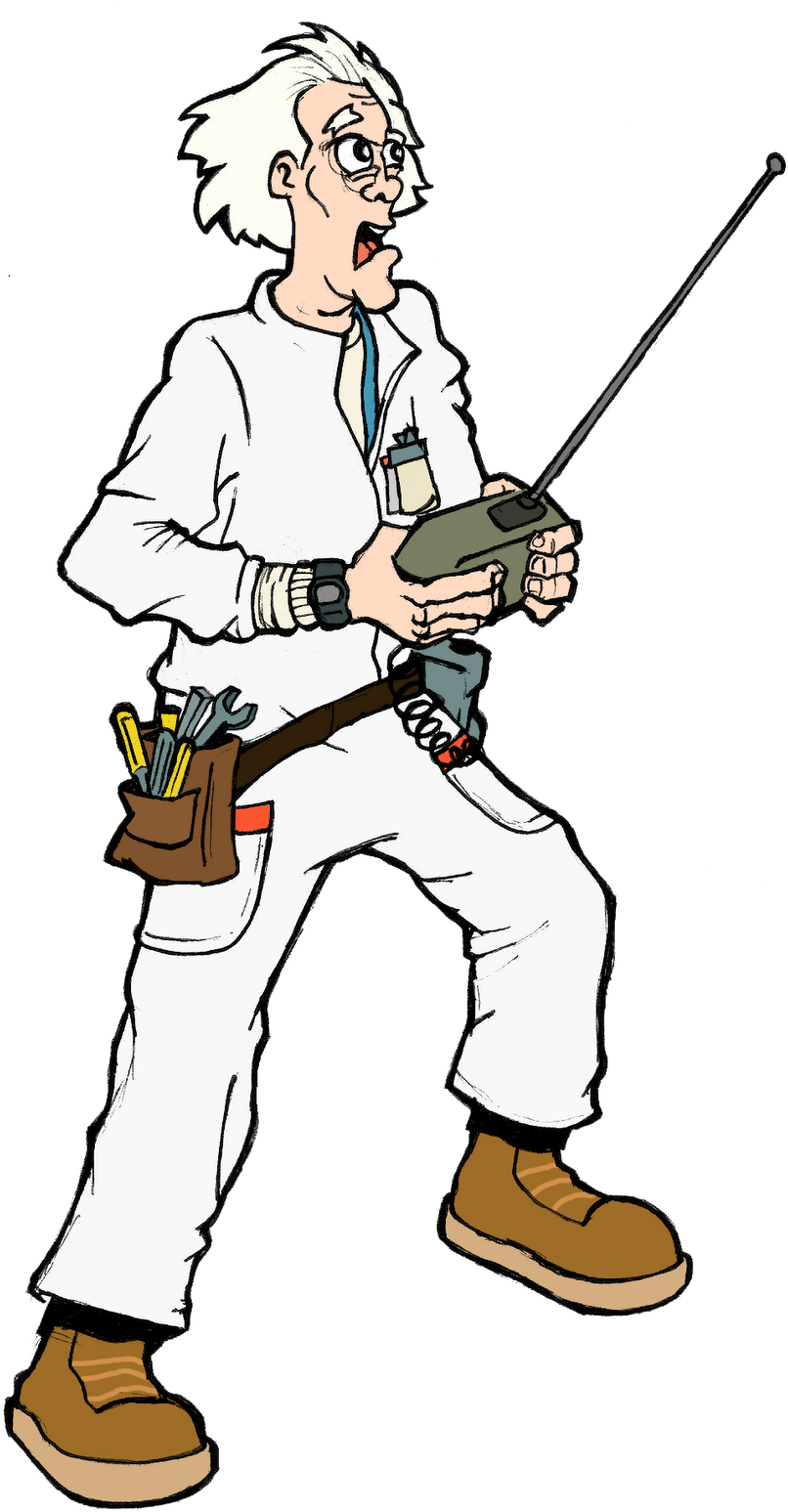Emmett Brown / Doc Brown (864x1600), Png Download