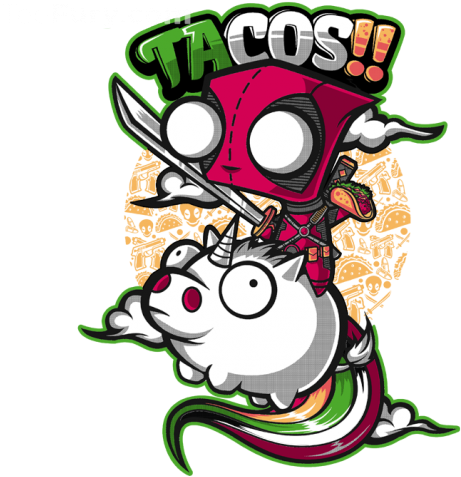 Deadpool, Gir, Tacos (960x485), Png Download