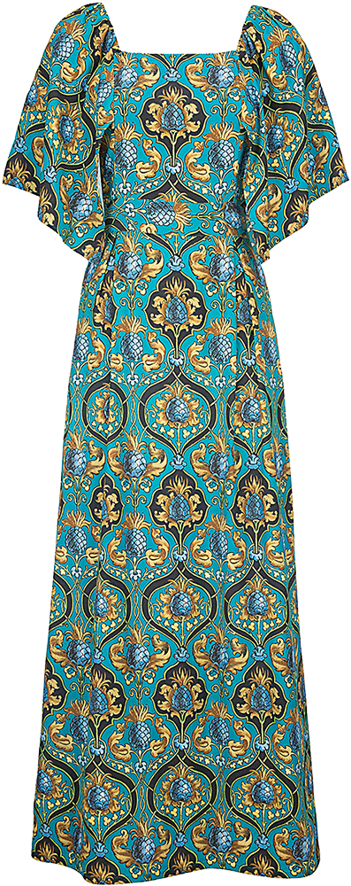 Ananas Bat Wings Dress (1000x1002), Png Download