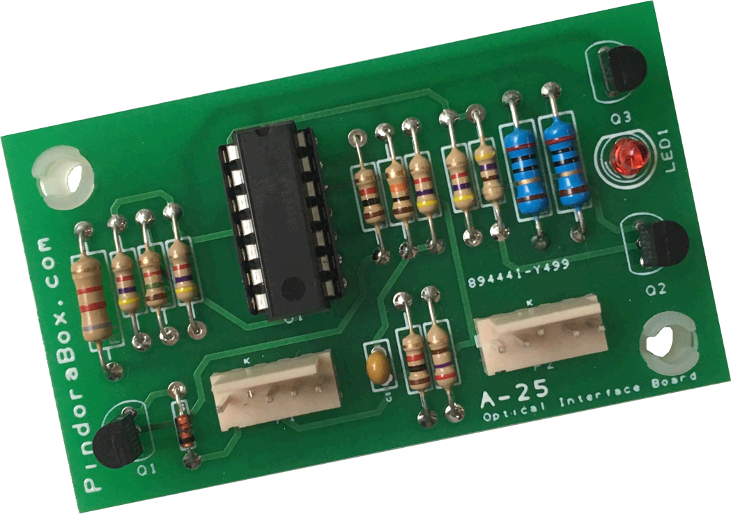 Gottlieb System 3 A-25 Opto Interface Board (1049x738), Png Download