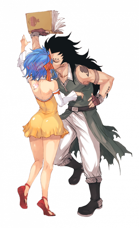Levy X Gajeel (490x800), Png Download