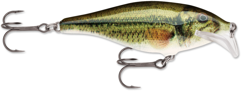 Rapala Scatter Rap Shad Yellow Perch 2" X 2" Lure Scrs05lbl (1000x715), Png Download