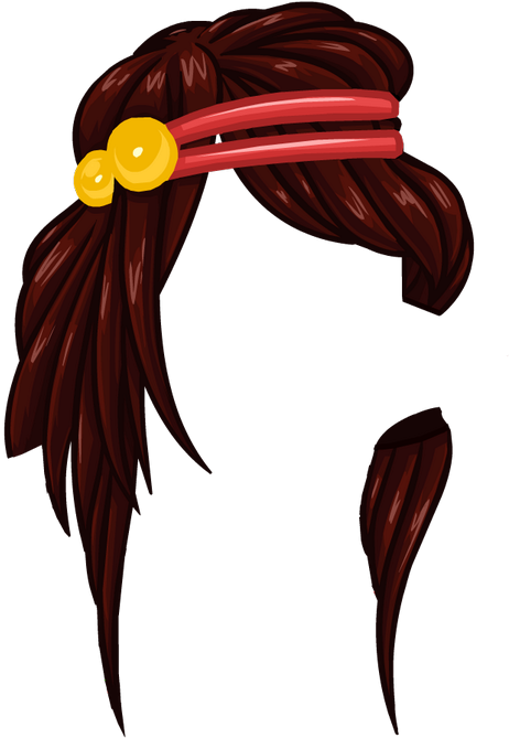Club Penguin Hair Cutouts (599x668), Png Download