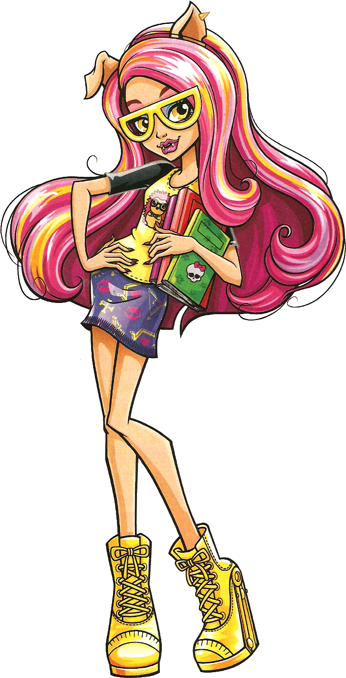 Ghoulia Yelps, Gigi Grant, Catty Noir, Frankie Stein, (725x1406), Png Download