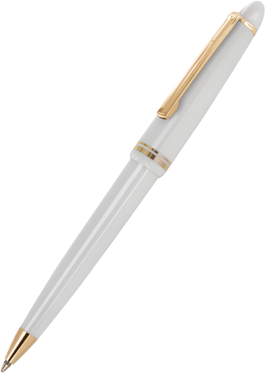 Alpine Gold Trim Ball Pens (539x760), Png Download