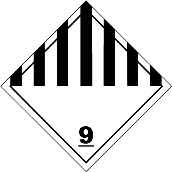 Class 9 Miscellaneous Hazardous Materials (588x600), Png Download