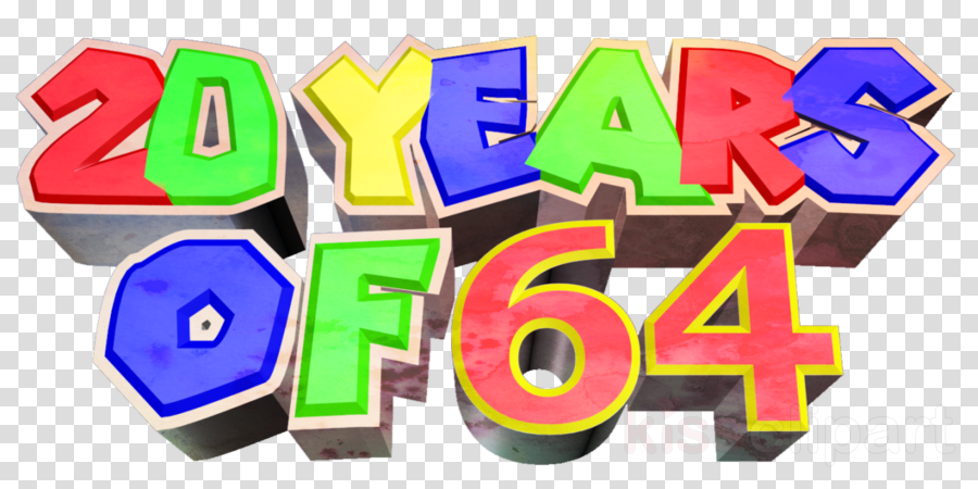 Nintendo 64 Font Clipart Super Mario 64 Nintendo 64 (900x450), Png Download