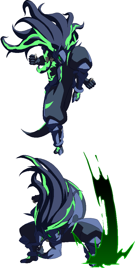 Bbcf Susanoo Ct (544x1079), Png Download