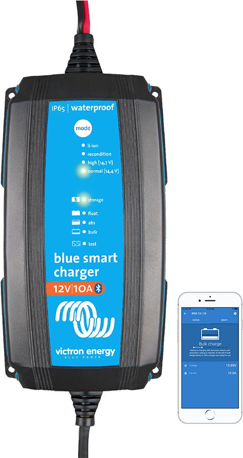 The Blue Smart Ip65 Charger Is The Professional Battery (720x900), Png Download