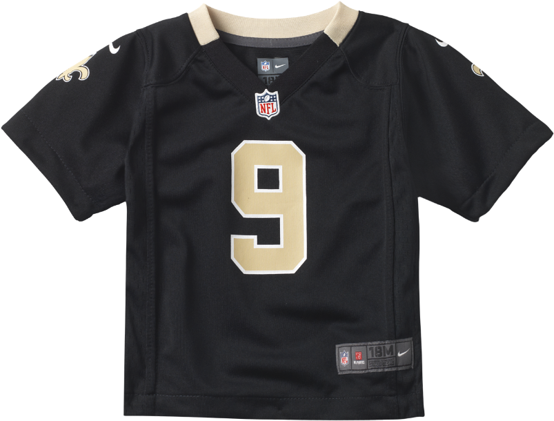 Nike Nfl New Orleans Saints Infant Kids' Football Home (1000x1000), Png Download
