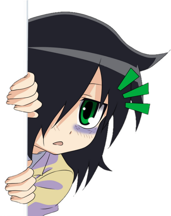 Watamote Tomoko Tomokokuroki Kuroki (568x694), Png Download