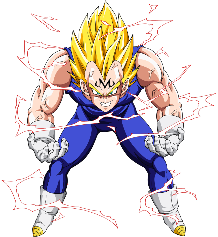 Vegeta Ssj2 Png (858x932), Png Download