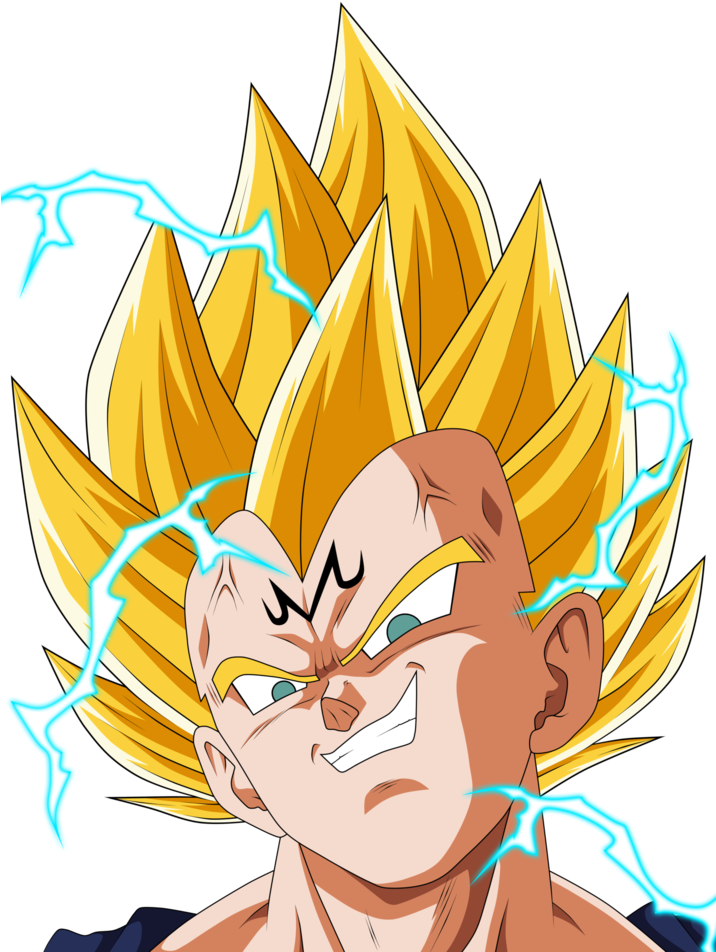 Vegeta Ssj2 Png (715x1117), Png Download