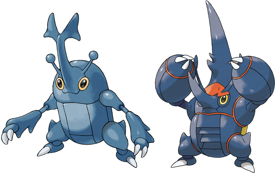 As You Can See, Mega Hercross Has Two Large, Curved (1086x600), Png Download