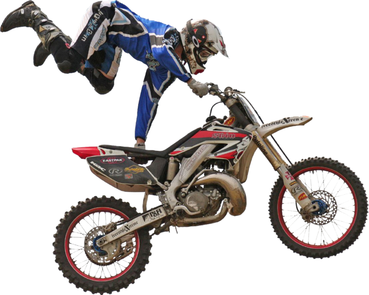Stunt Riding Sport Bike (752x600), Png Download