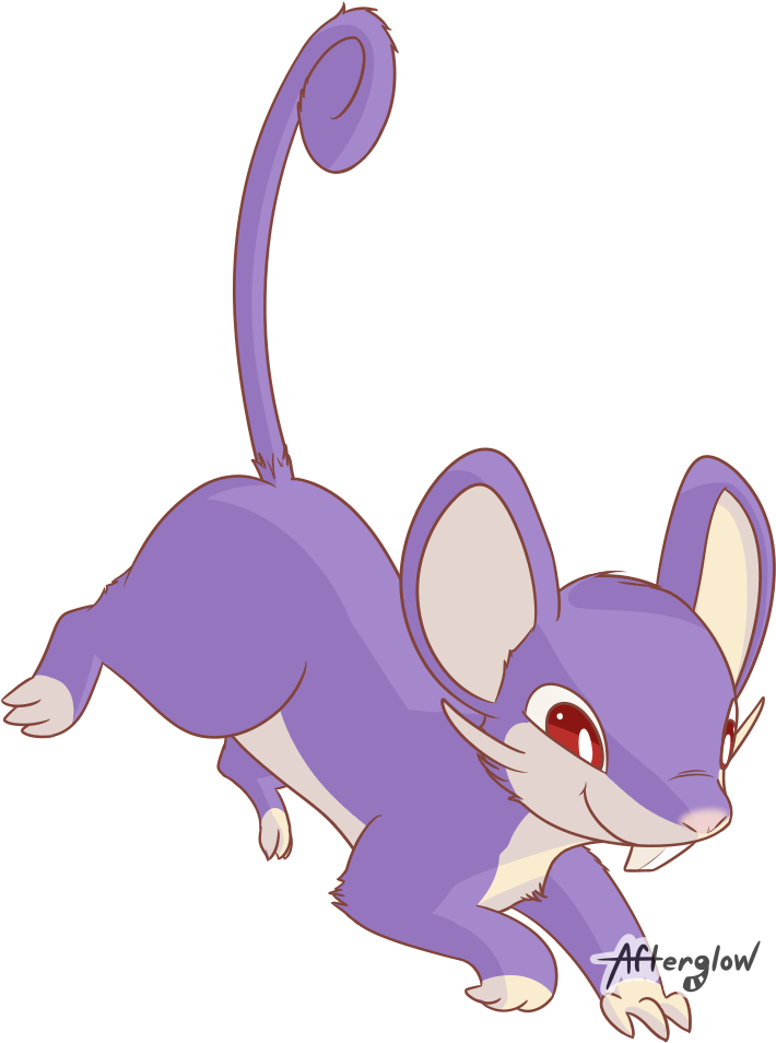 Agile Rattata (850x1000), Png Download