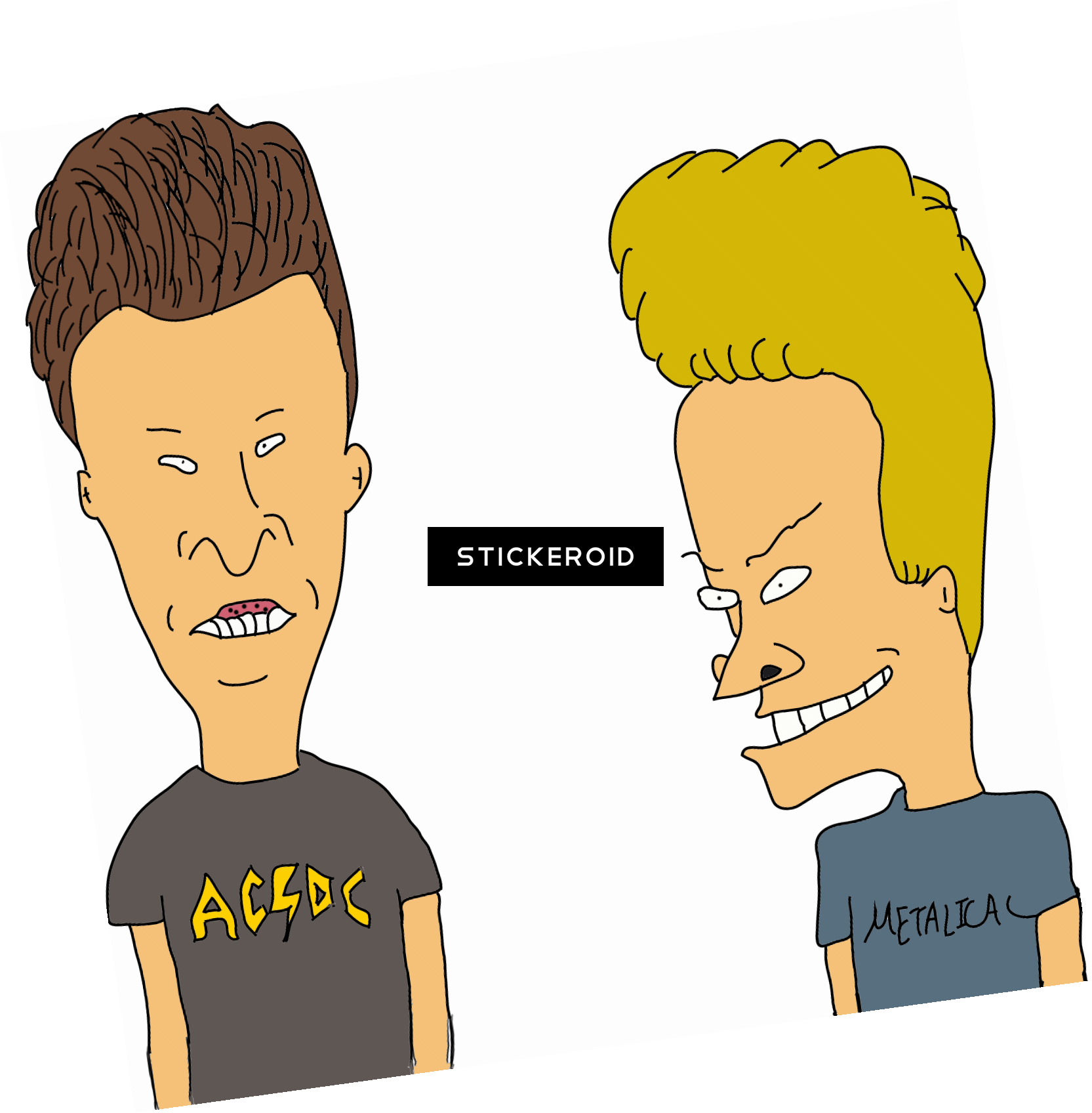 Beavis And Butthead (1665x1696), Png Download