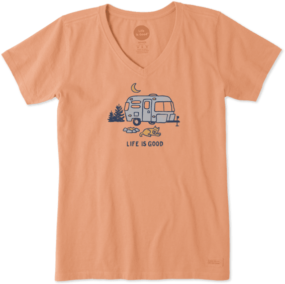 Women's Airstream Campfire Crusher Vee (570x570), Png Download