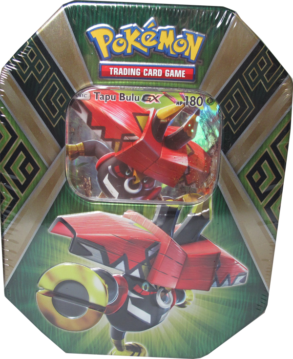Pokemon Tapu Bulu Gx Tin Box Englisch (600x735), Png Download