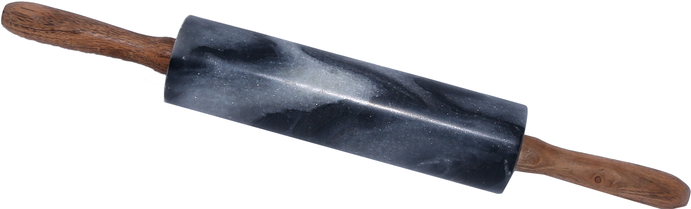 Grey Marble Stone With Acacia Wood Handle Rolling Pin (3000x3000), Png Download