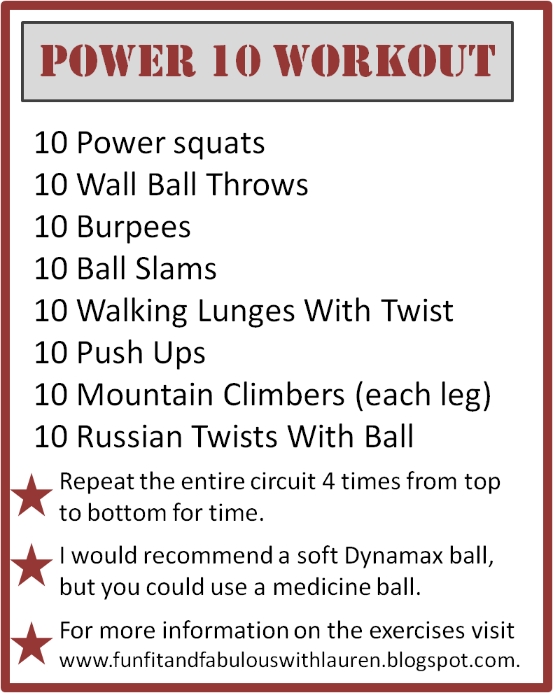 Power 10 Workout Total Body Toning With Only A Medicine (790x990), Png Download