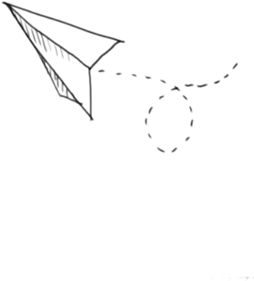 Avión Tumblr Blackandwhite Black&white - Sketch (1024x1024), Png Download