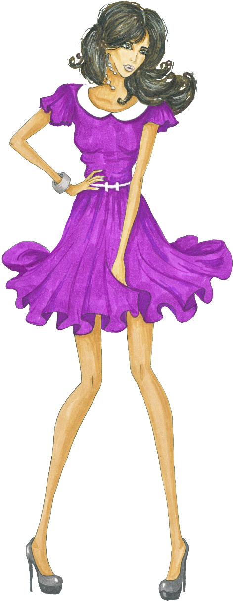 Girl Skirt Cartoon Transparent Decoration - Mädchen Mit Kleinem Kuchen Zierkissen (1024x1280), Png Download