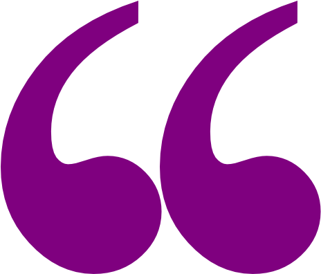 Quotemarks - Purple Quotation Marks Png (490x395), Png Download