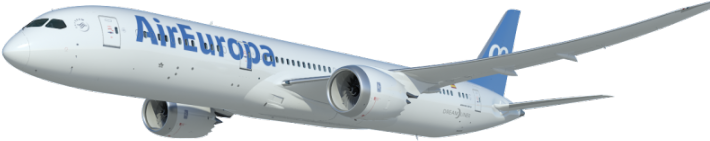 Air Europa Estrenó El 6 De Abril Su Nuevo 787 Dreamliner - Tui Aircraft At Airport (732x400), Png Download