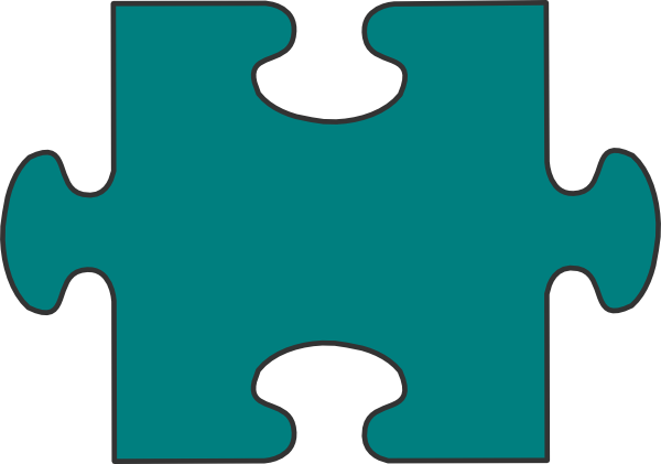 Puzzle Piece Clipart Png (600x421), Png Download