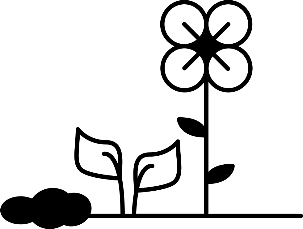 Flowers And Plants On Soil Comments - Watering Plant Icon Png (981x740), Png Download