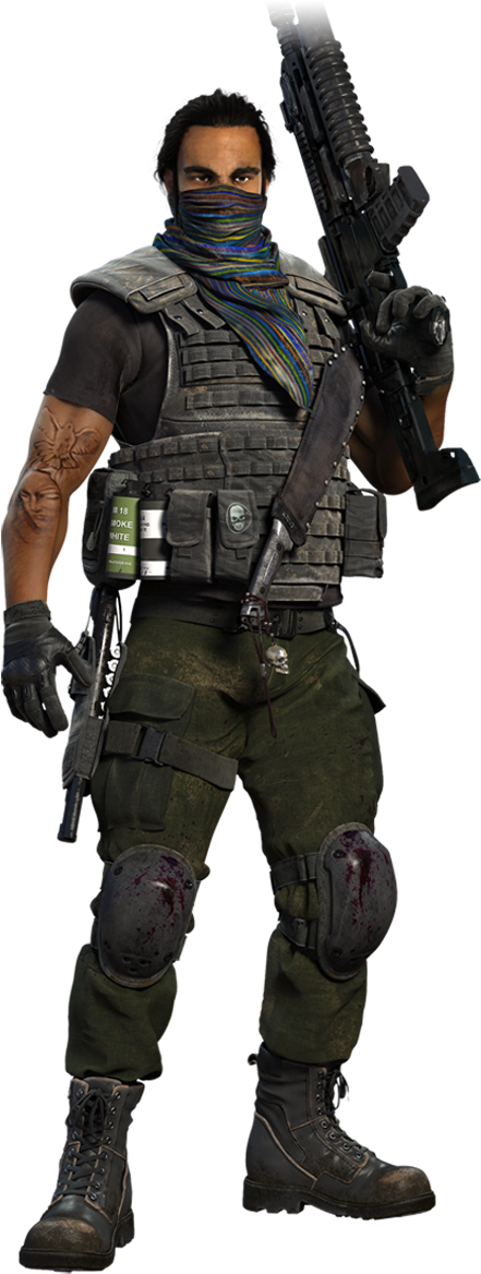 Ghost Recon Wildlands 3d Character Assault - Tom Clancy Ghost Recon Wildlands Characters (568x1200), Png Download