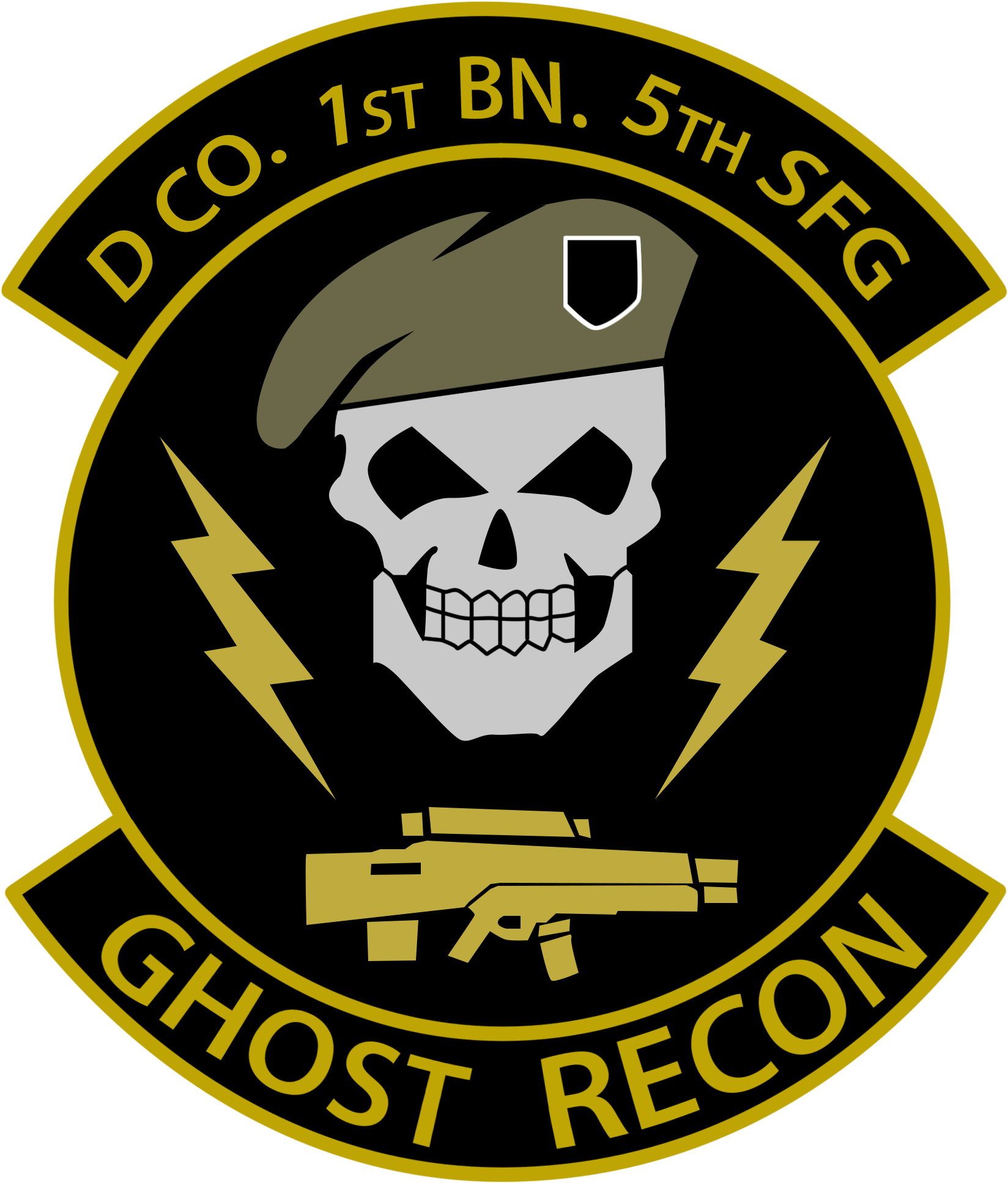 Ghostrecon Logo - Koysemn Men's Tom Clancys Ghost Recon Black Icon Logo (2000x2000), Png Download